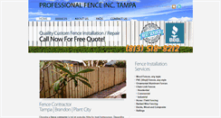Desktop Screenshot of fencecontractortampafl.com