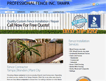 Tablet Screenshot of fencecontractortampafl.com